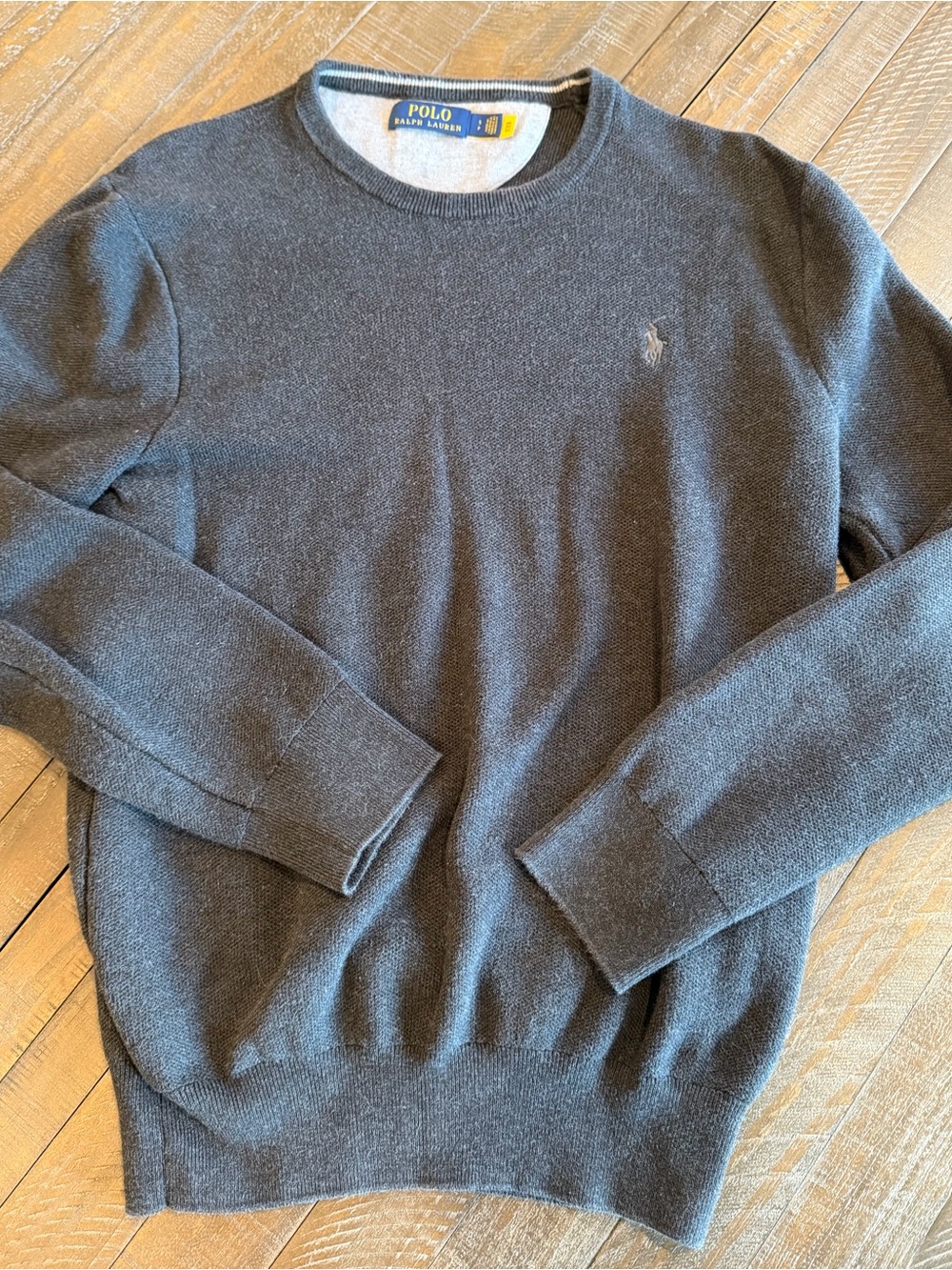 Polo Ralph Lauren Men’s Charcoal Crewneck Sweater Size Small